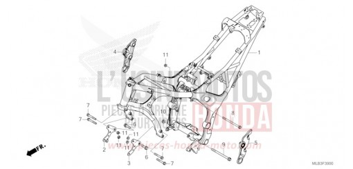 CARROSSERIE DE CHASSIS CB750AP de 2024